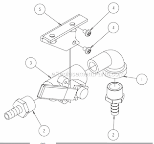 Page T Diagram and Parts List for MK-4036HY  MK Diamond Concrete Saw